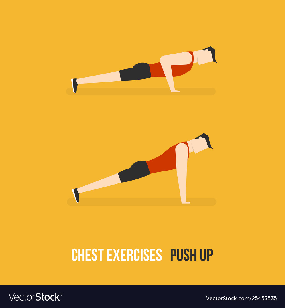 Push up on sale breast exercises