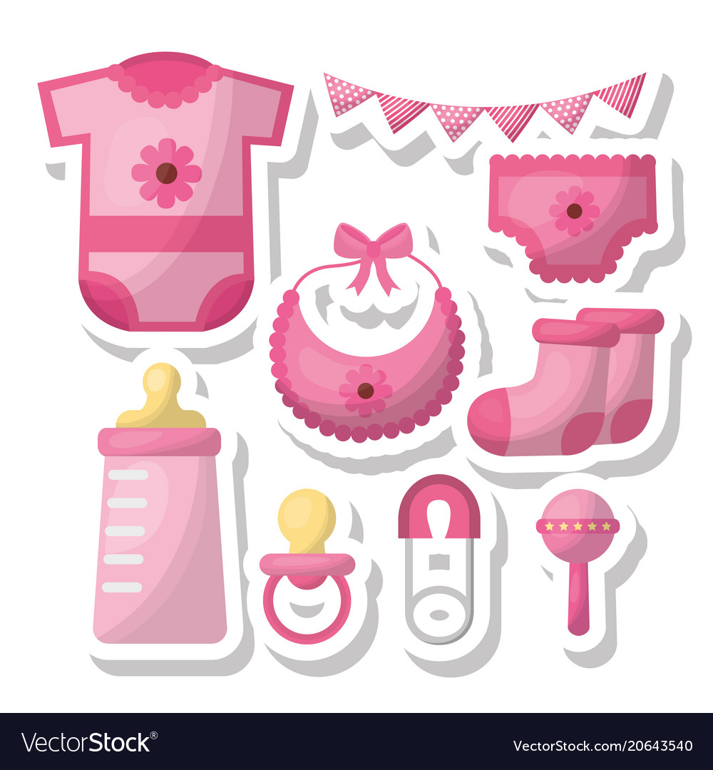 Baby shower card Royalty Free Vector Image - VectorStock