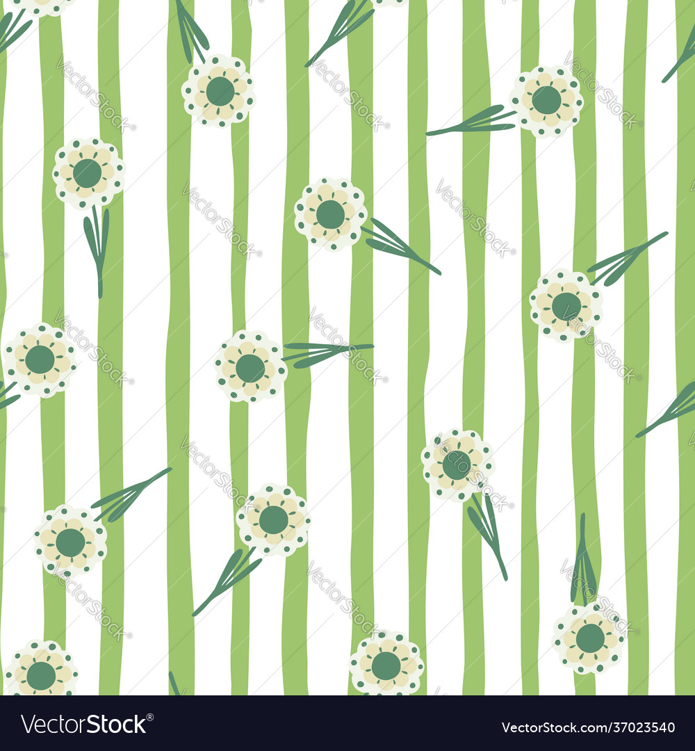 Random summer seamless pattern with cute folk Vector Image