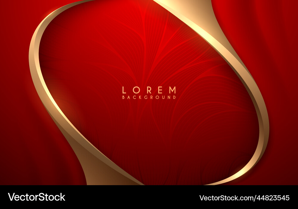 Abstract red and gold luxury background Royalty Free Vector