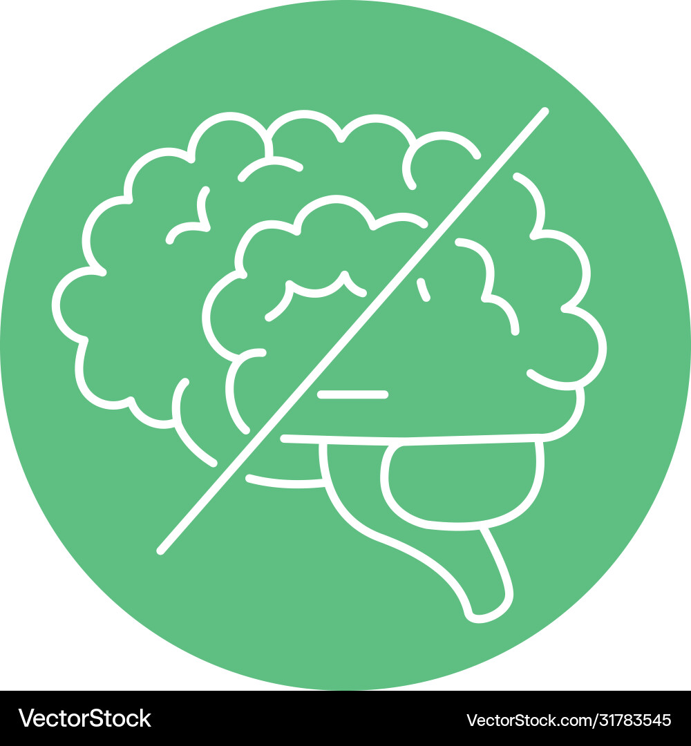 Alzheimer disease and healthy brain decrease Vector Image