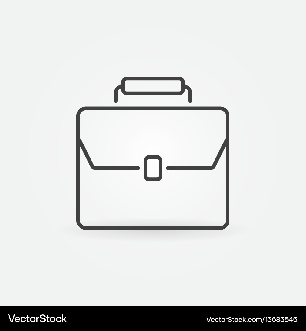 Briefcase line icon Royalty Free Vector Image - VectorStock