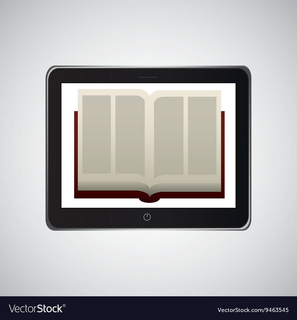 Electronic book design Royalty Free Vector Image