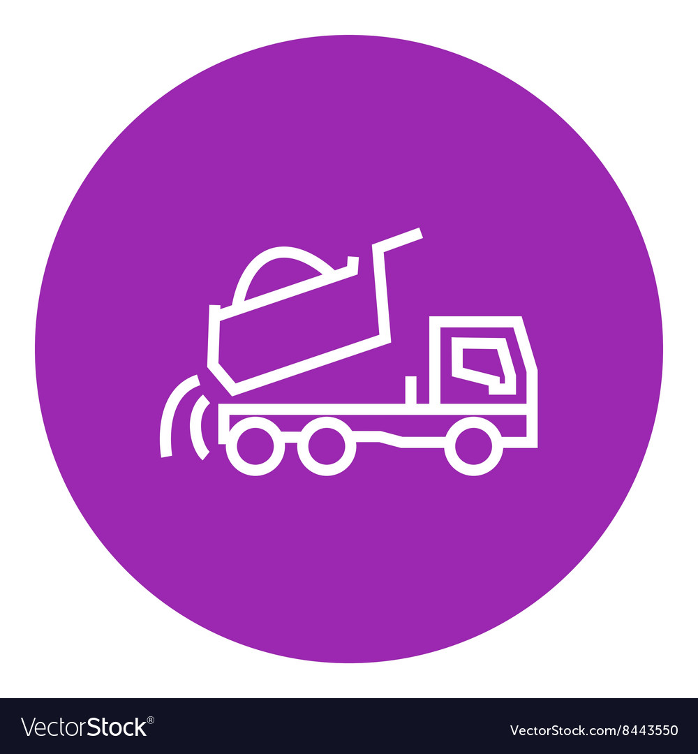 Dump LKW Linie Symbol