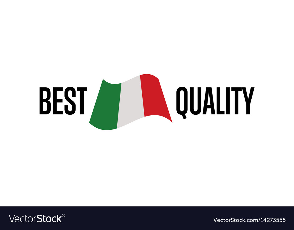 Best quality isolated label for italy products