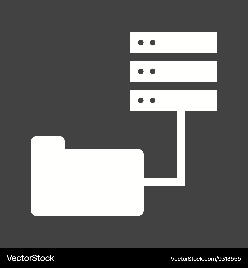 Data access from folders Royalty Free Vector Image