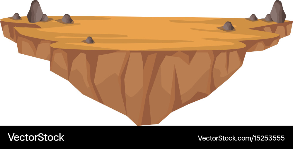 Rocky ground stone wilderness natural image Vector Image