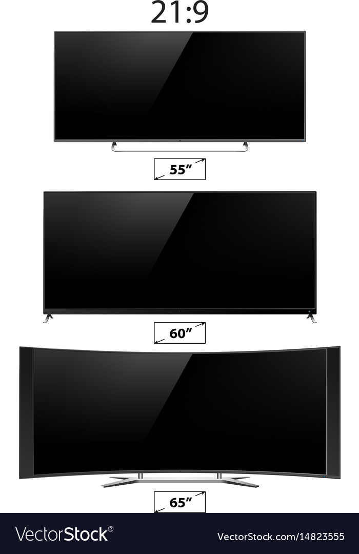 Tv screen lcd monitor template electronic device Vector Image