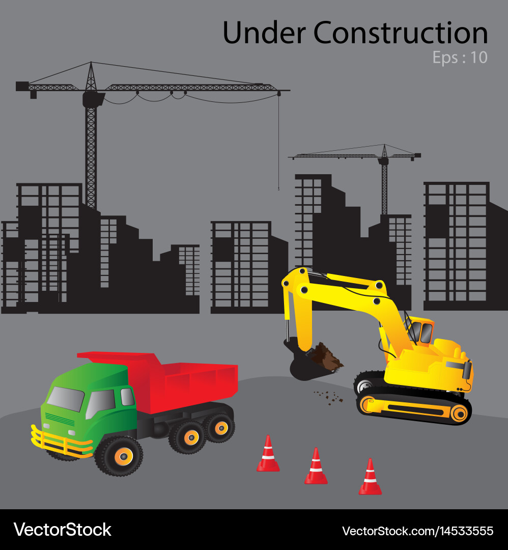 Under construction Royalty Free Vector Image - VectorStock