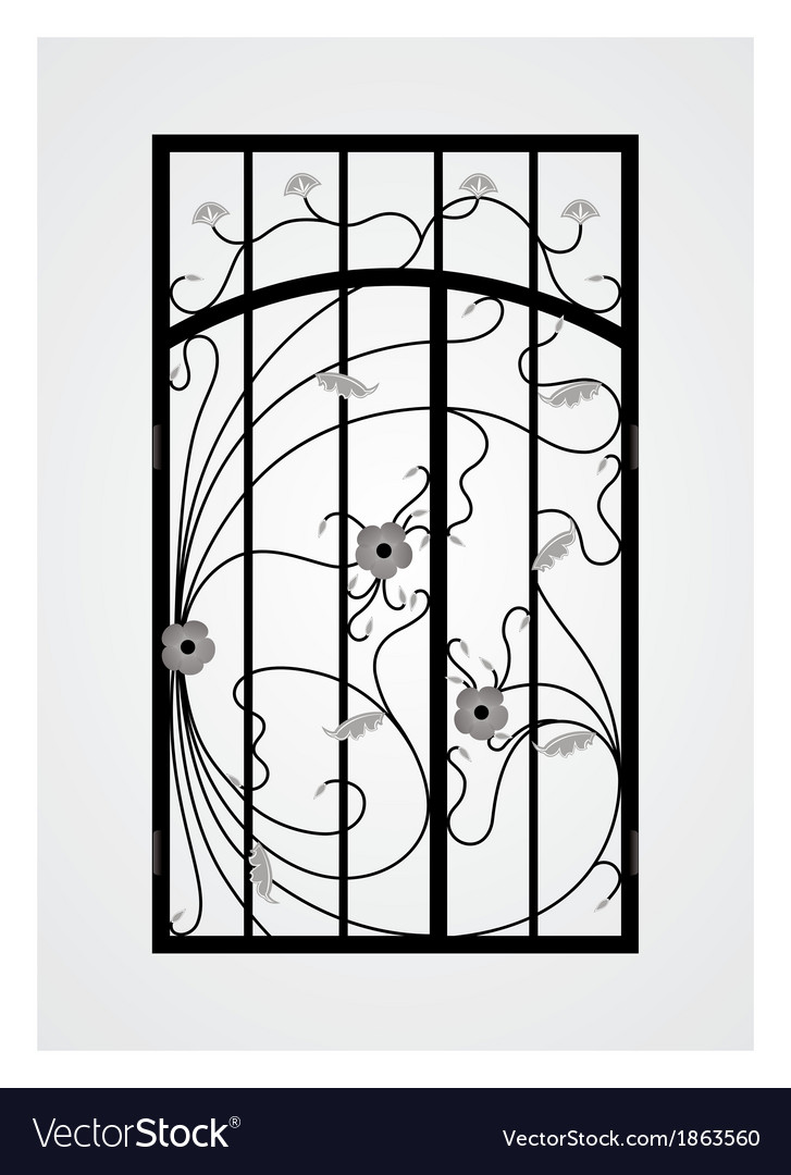 gate door Royalty Free Vector Image VectorStock