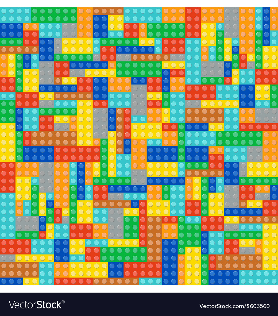 Multicolor brick blocks Royalty Free Vector Image