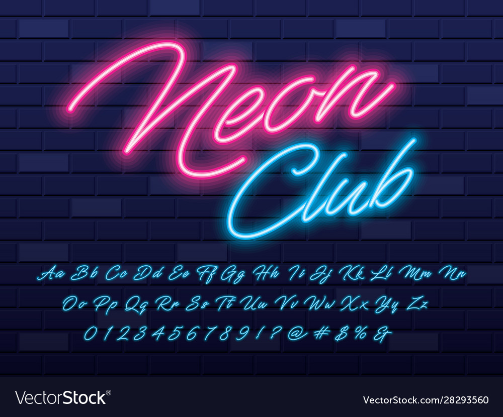 Editable Neon Colored Alphabet Posters With American Sign Language Hot Sex Picture