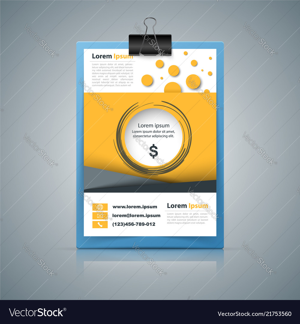 Paper Banner Business Infographic Royalty Free Vector