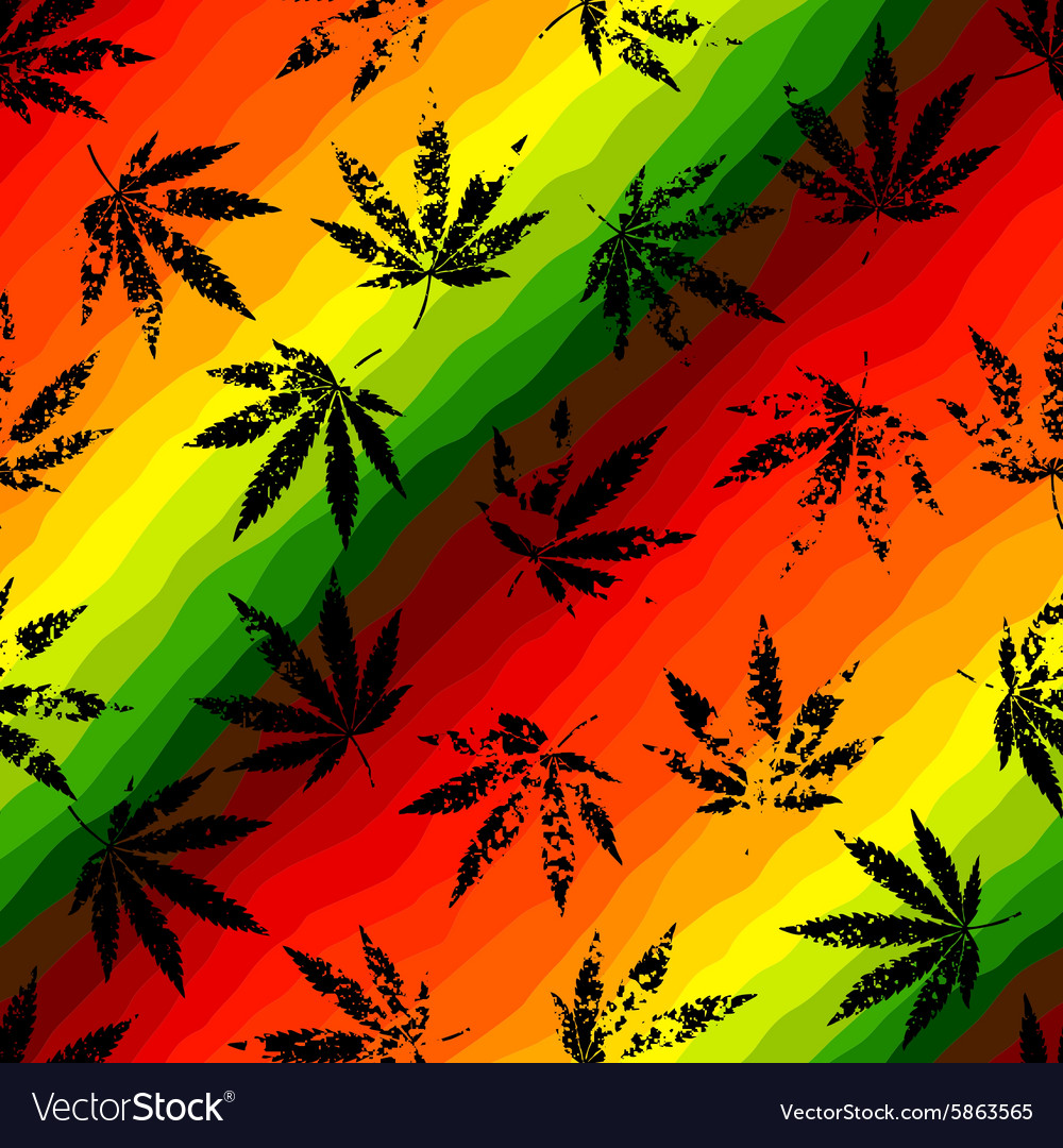 Hemp leaves Royalty Free Vector Image - VectorStock