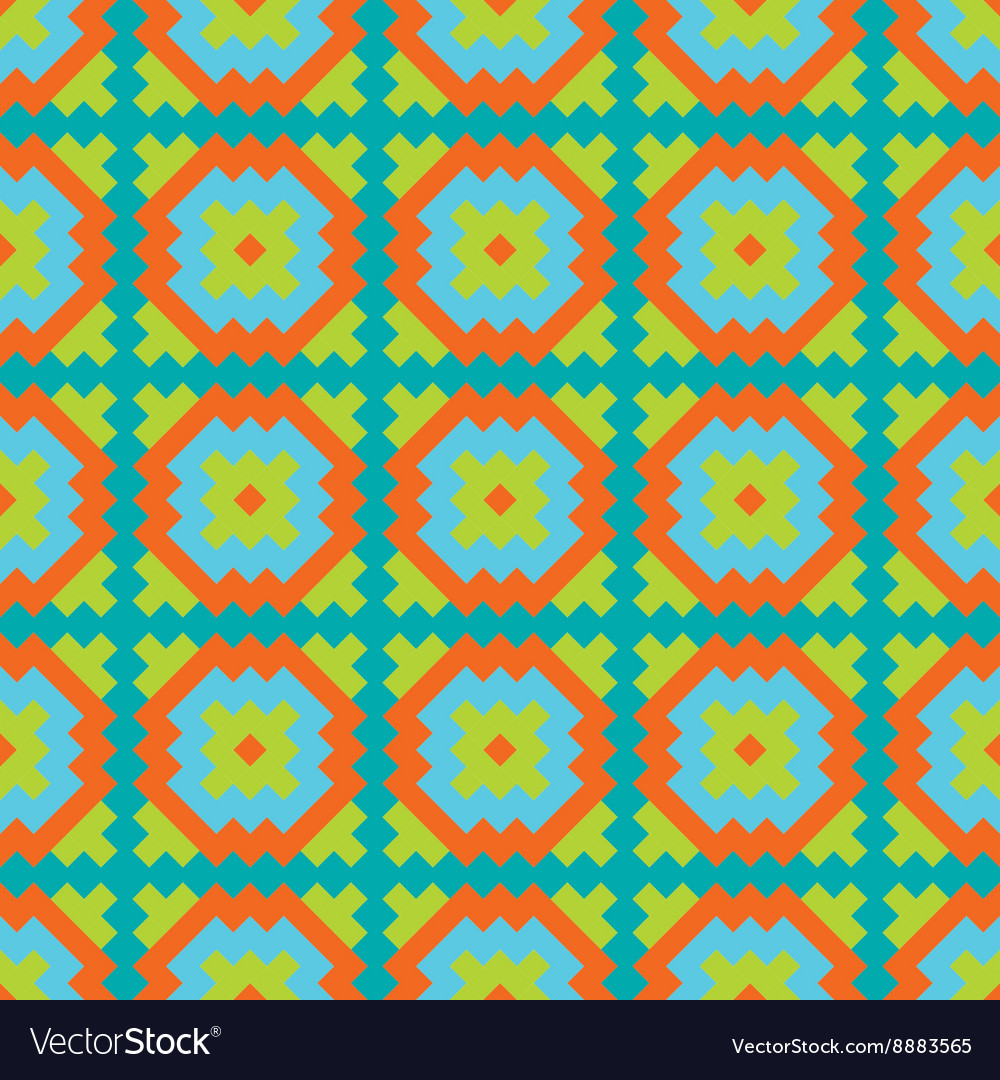 Mexican folkloric tracery textile seamless pattern