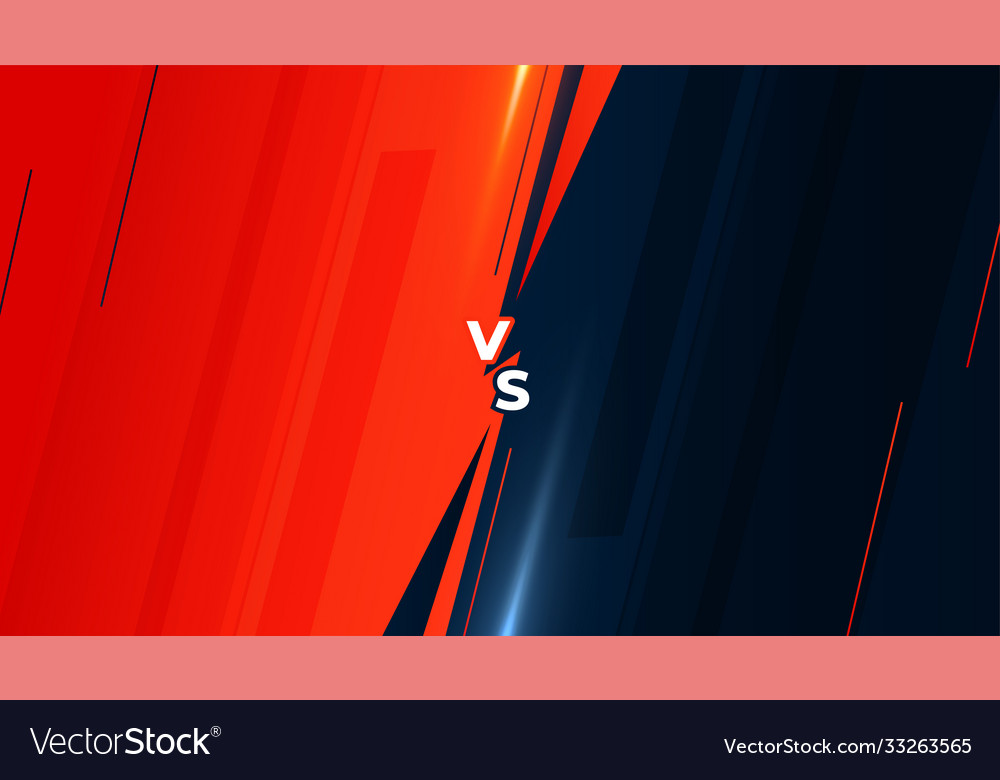 Versus vs battle screen background design template