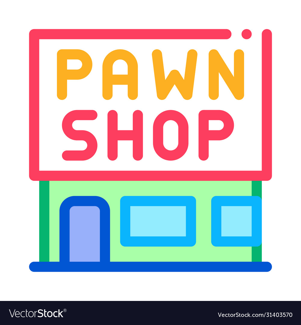 Appearance pawnshop icon outline Royalty Free Vector Image