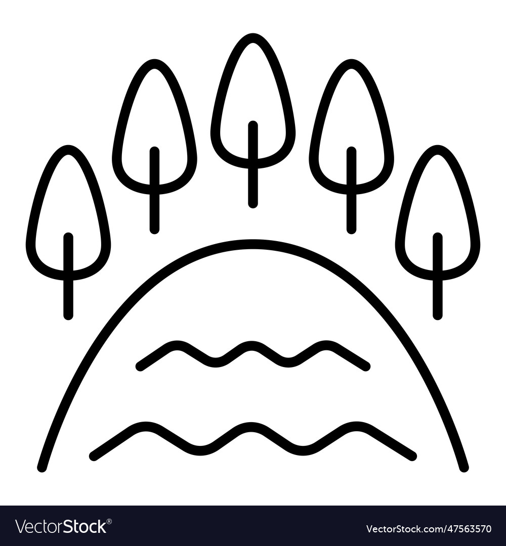 Lake icon Royalty Free Vector Image - VectorStock