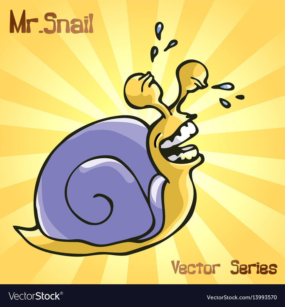 Mr snail with smiling