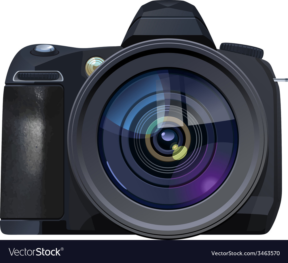 Reflex camera Royalty Free Vector Image - VectorStock