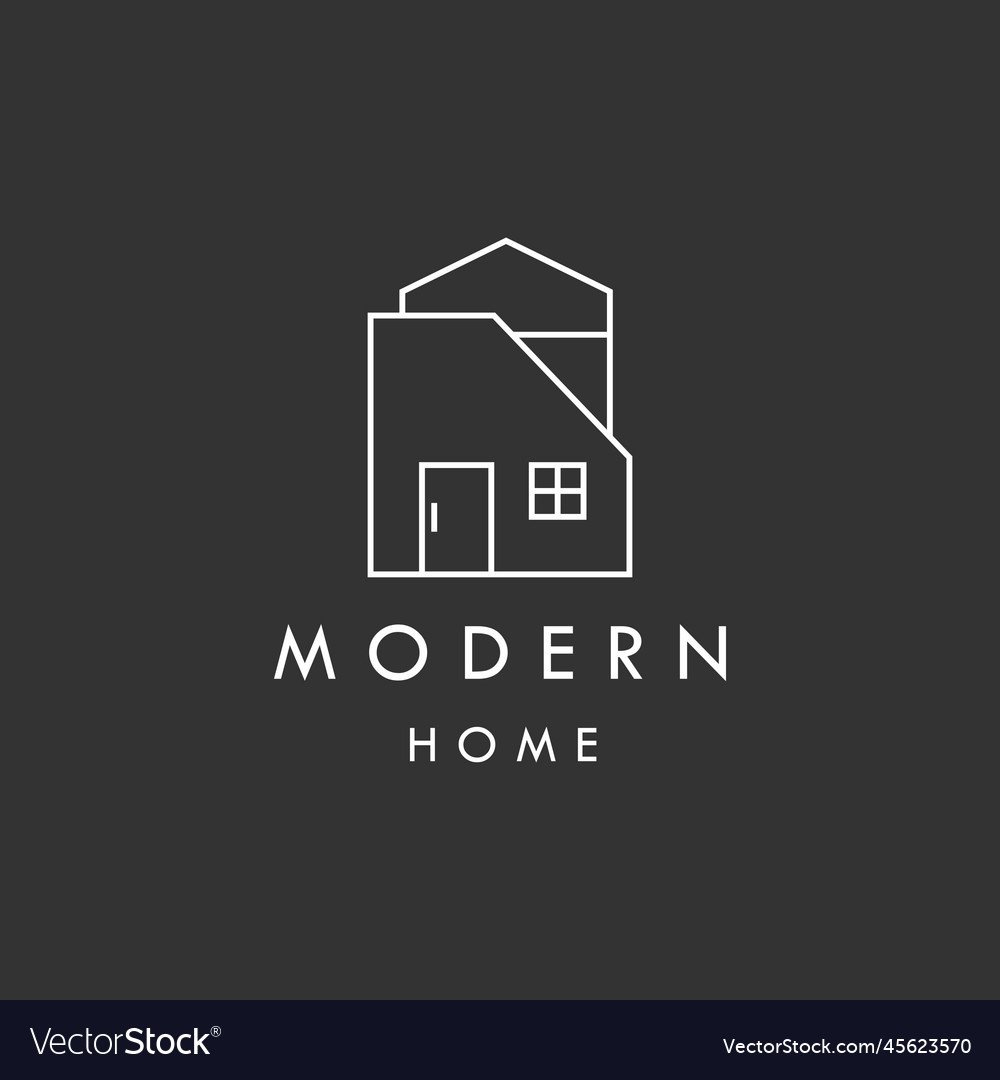 Simple logo architecture with modern home symbol Vector Image