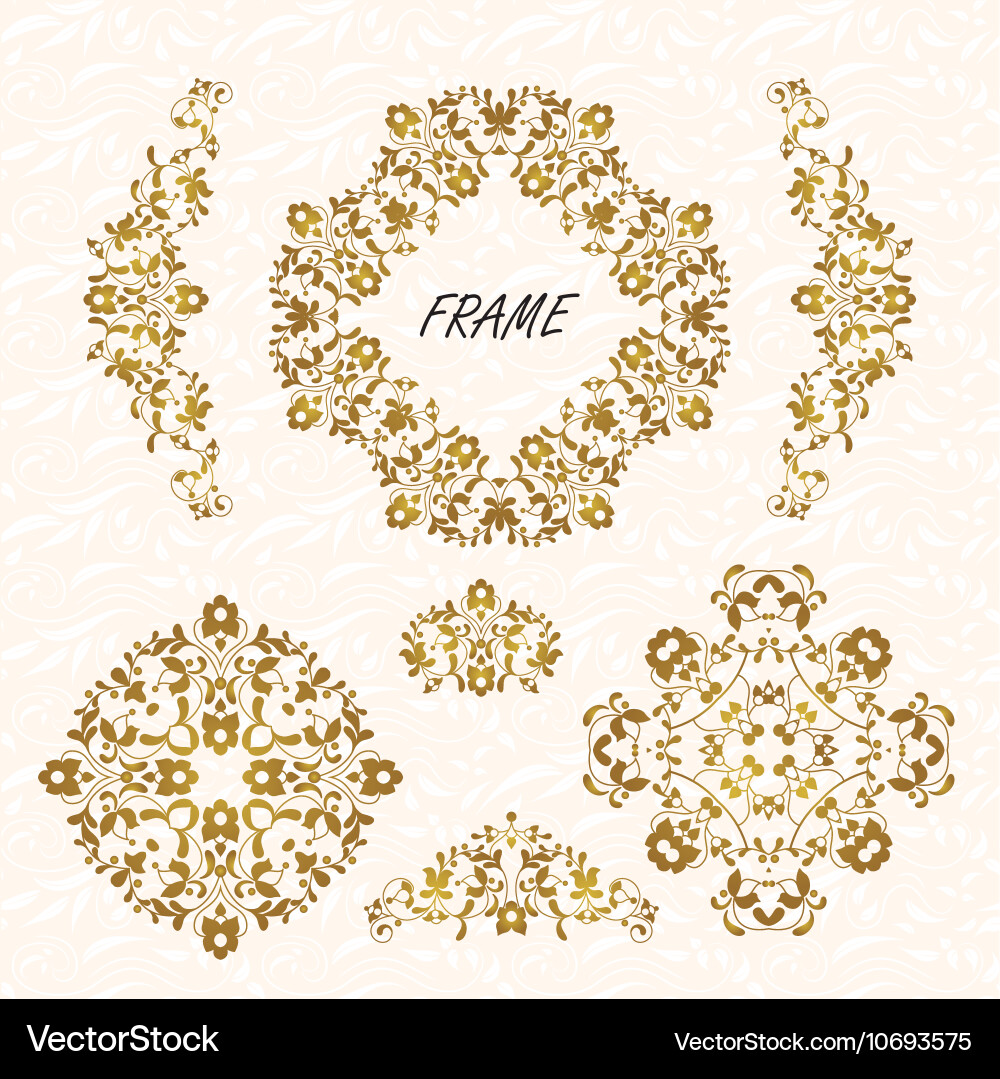 Decorative frame elegant element Royalty Free Vector Image