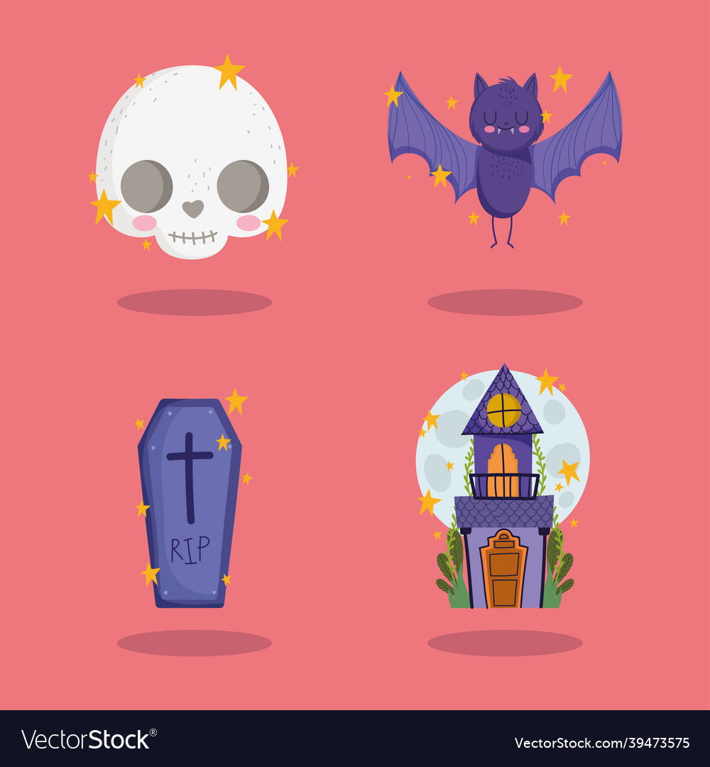 Halloween icons set