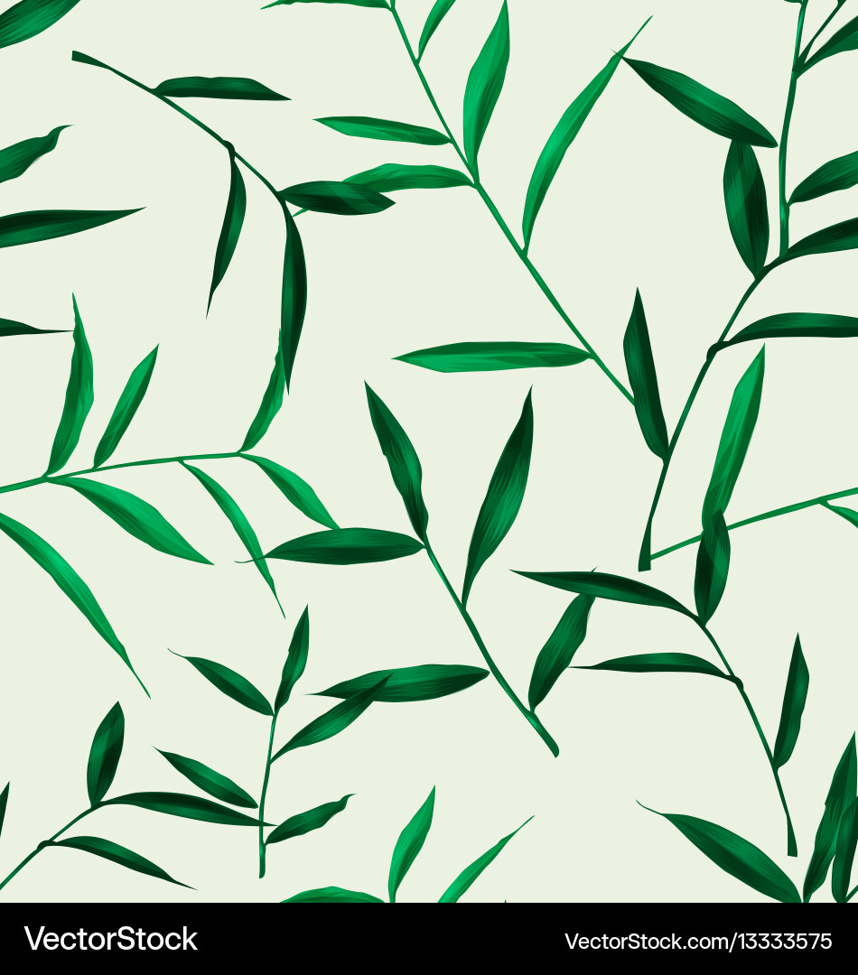 Leaf seamless pattern Royalty Free Vector Image