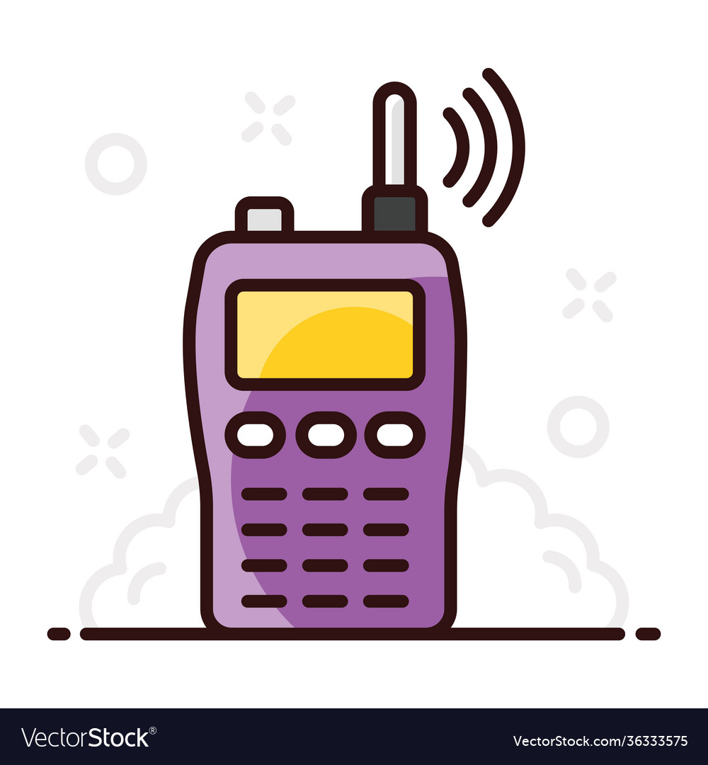 Walkie talkie Royalty Free Vector Image - VectorStock