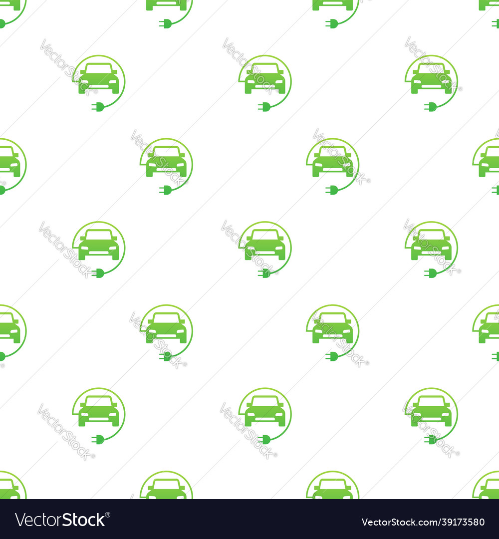 Ev charging station pattern stock Royalty Free Vector Image