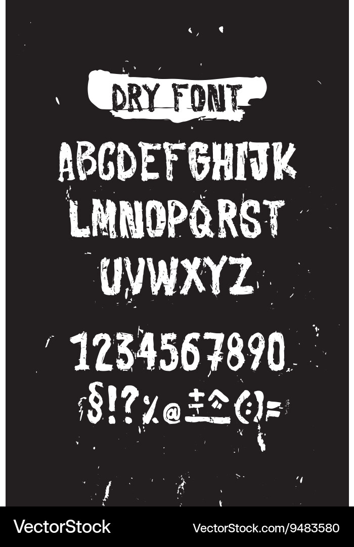 Font Royalty Free Vector Image - VectorStock