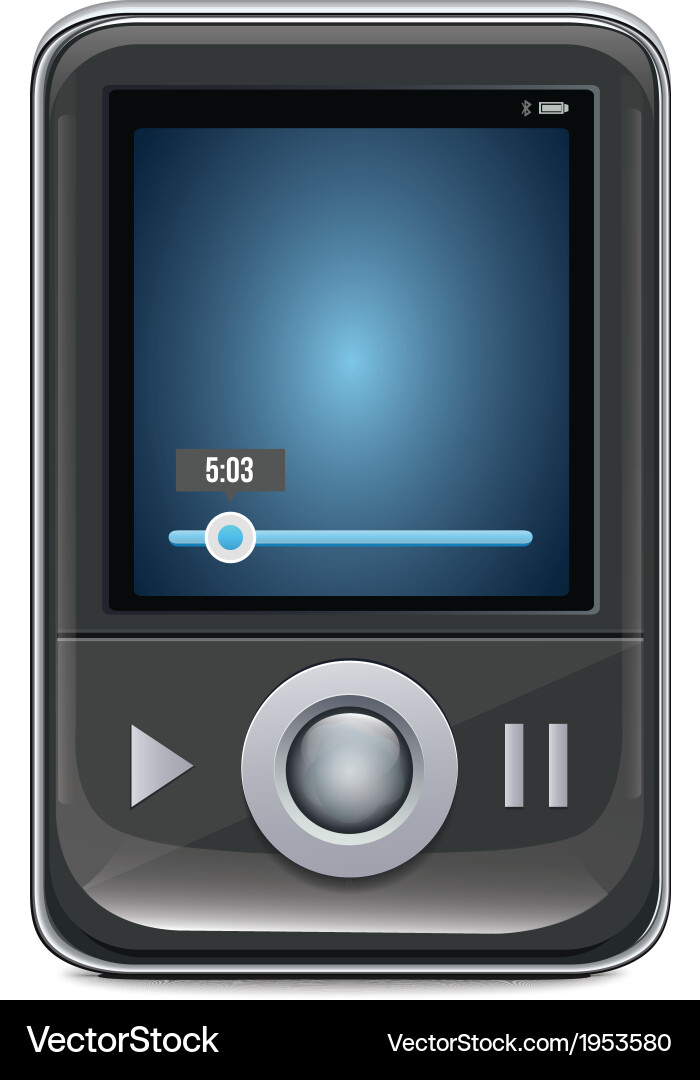 Mp3 player Royalty Free Vector Image - VectorStock