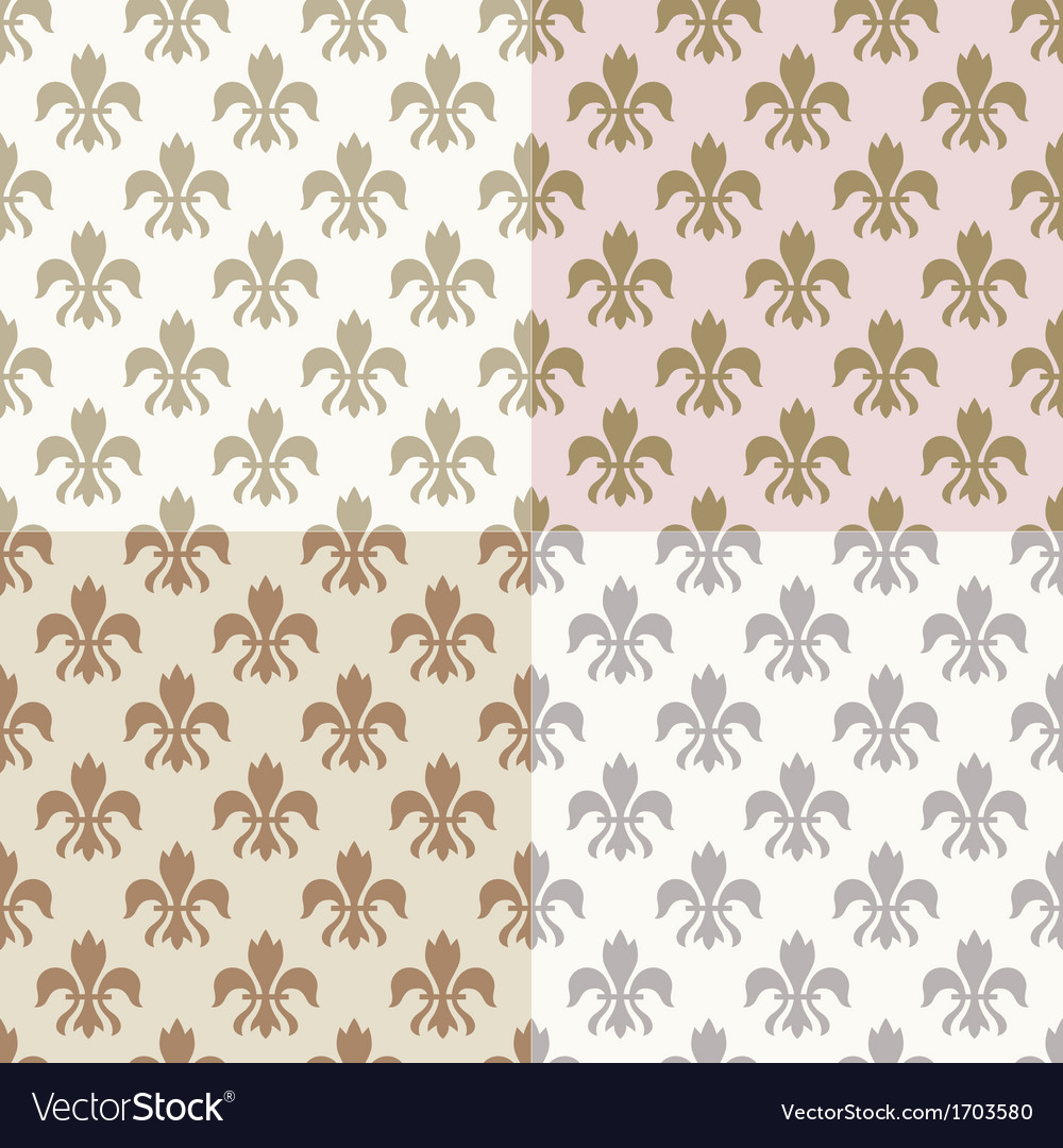 seamless fleur de lys pattern royalty free vector image