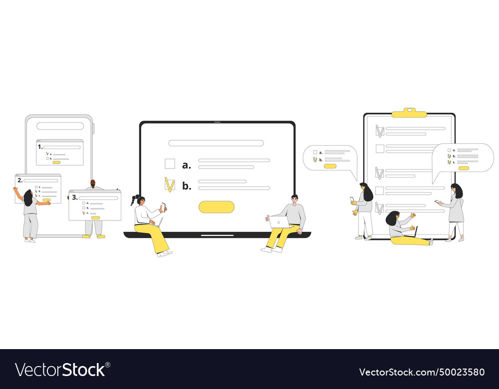 Survey online ansers quality test