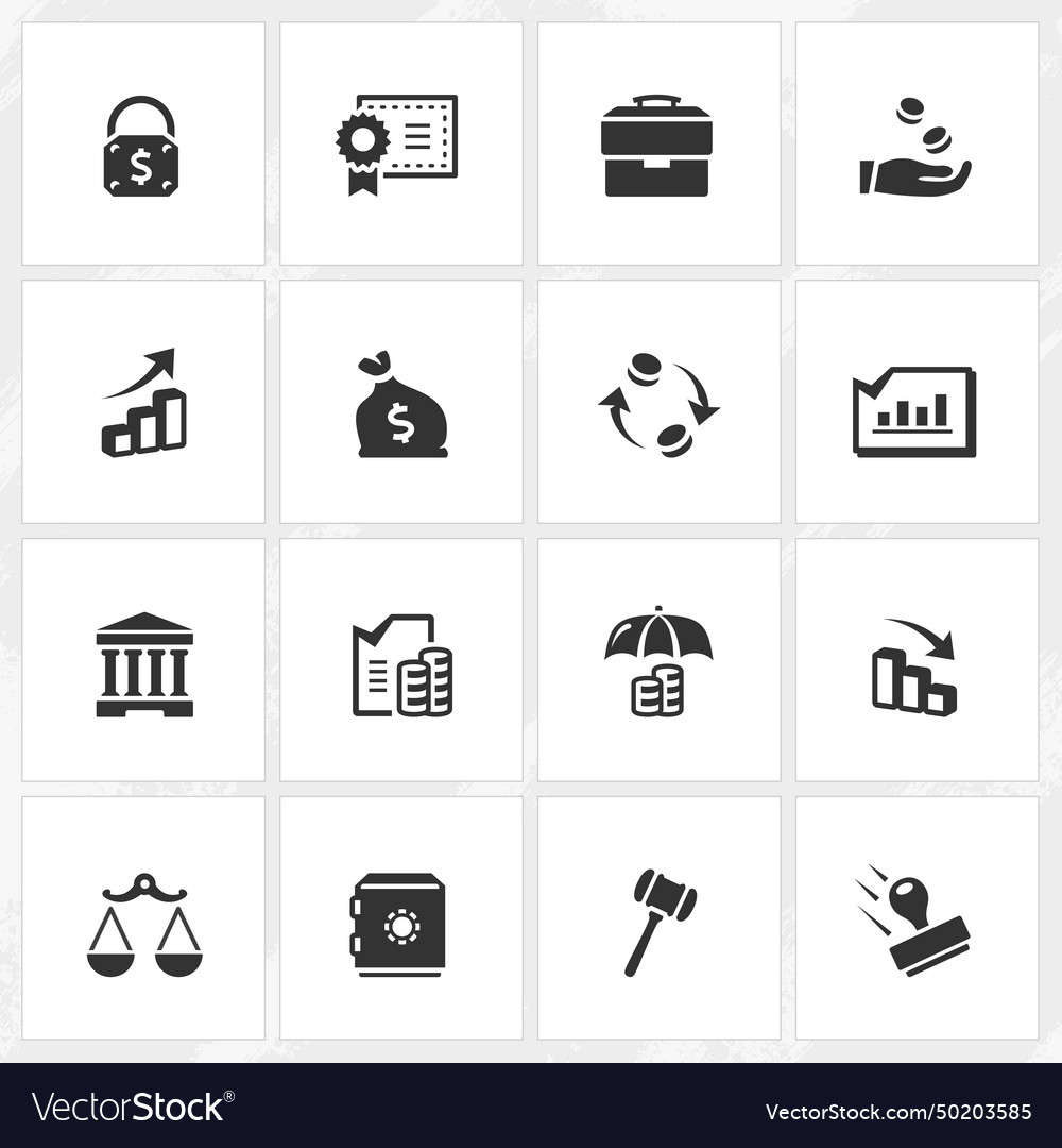 Banking and economy icons