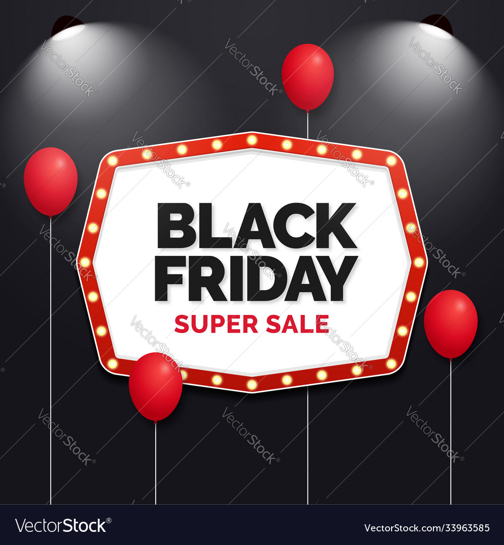 Black friday super sale social media banner