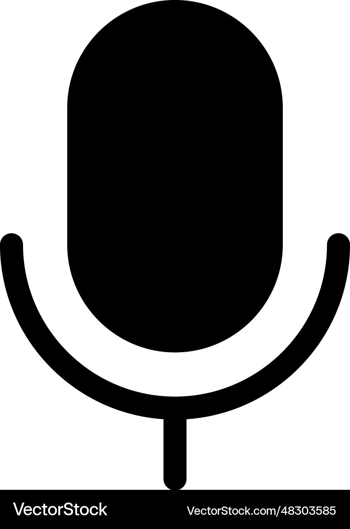 Microphone icon Royalty Free Vector Image - VectorStock