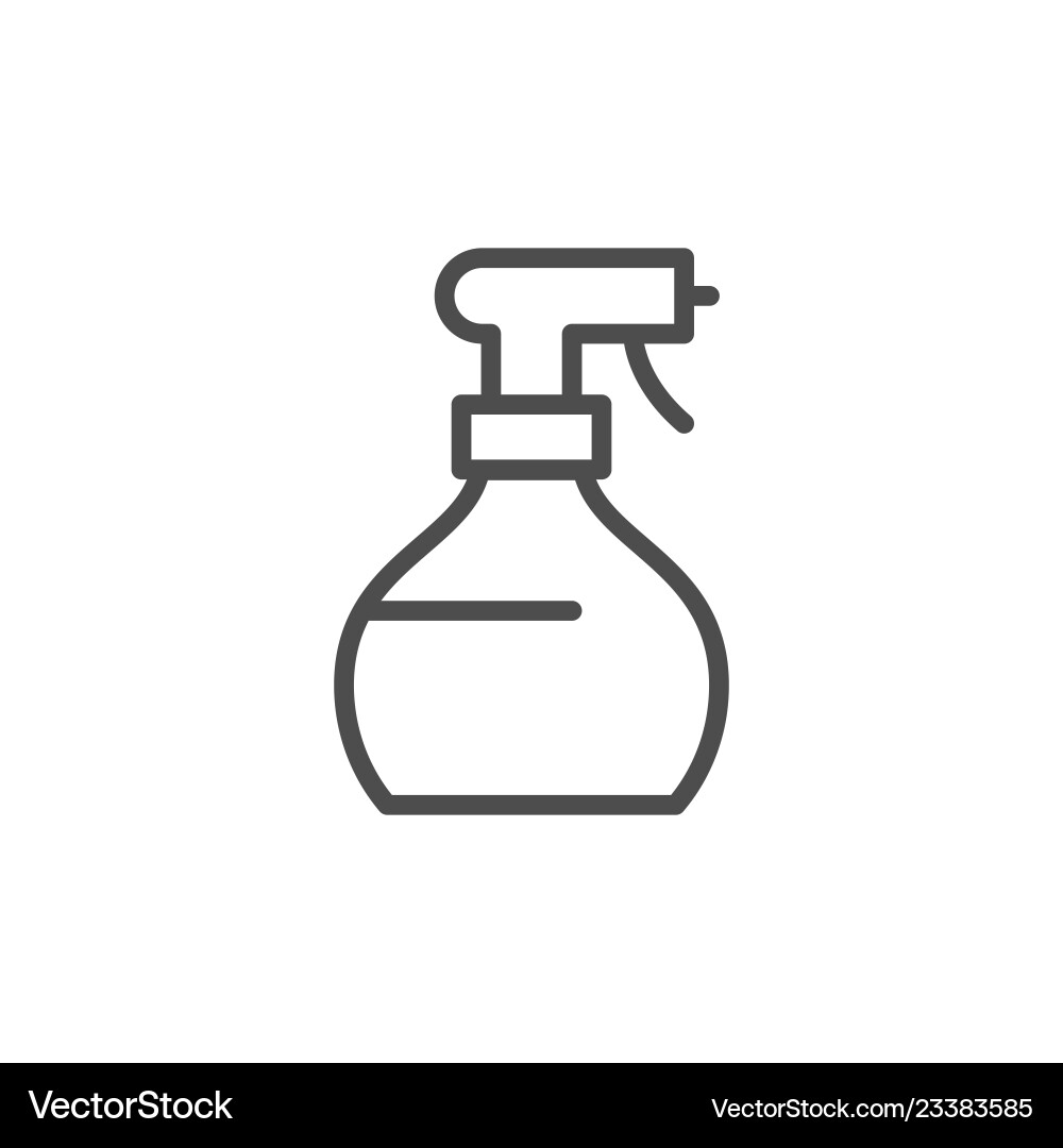 Spray line icon Royalty Free Vector Image - VectorStock