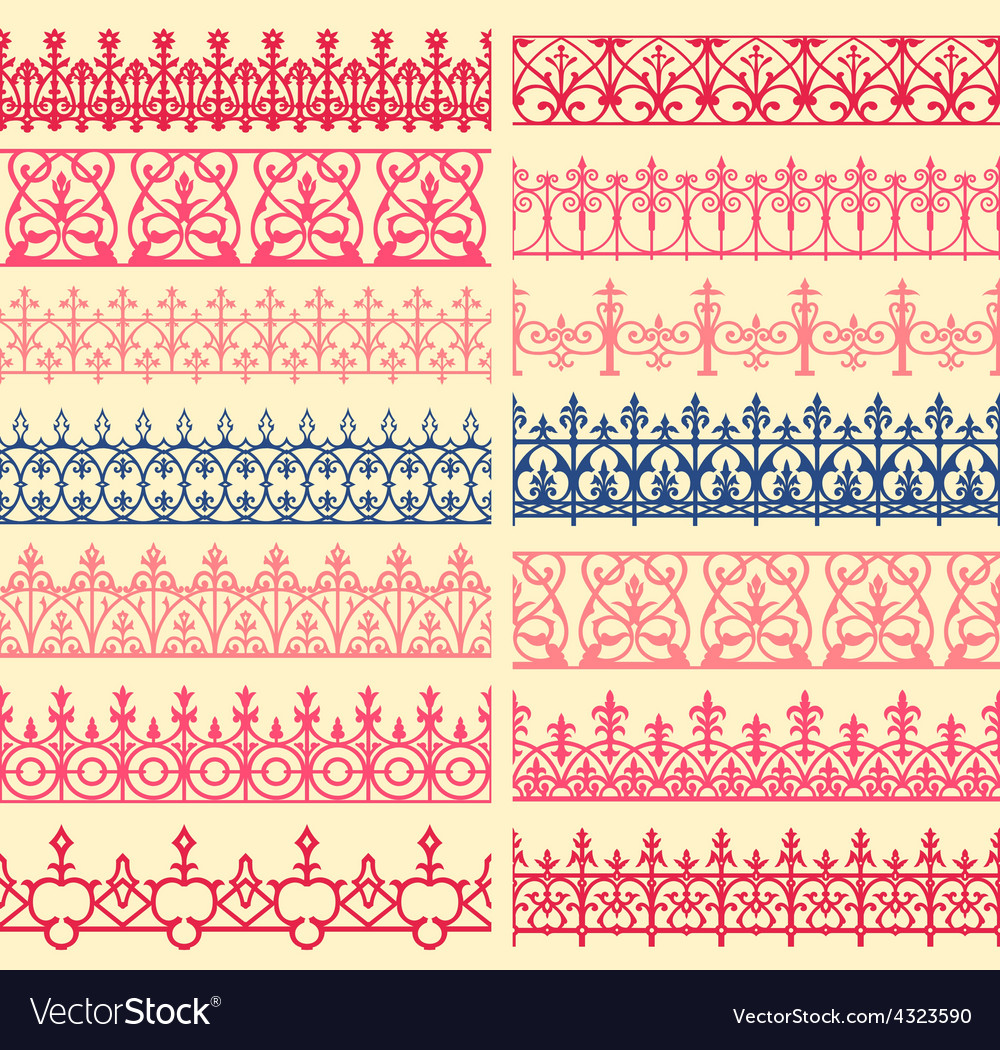Border set Royalty Free Vector Image - VectorStock