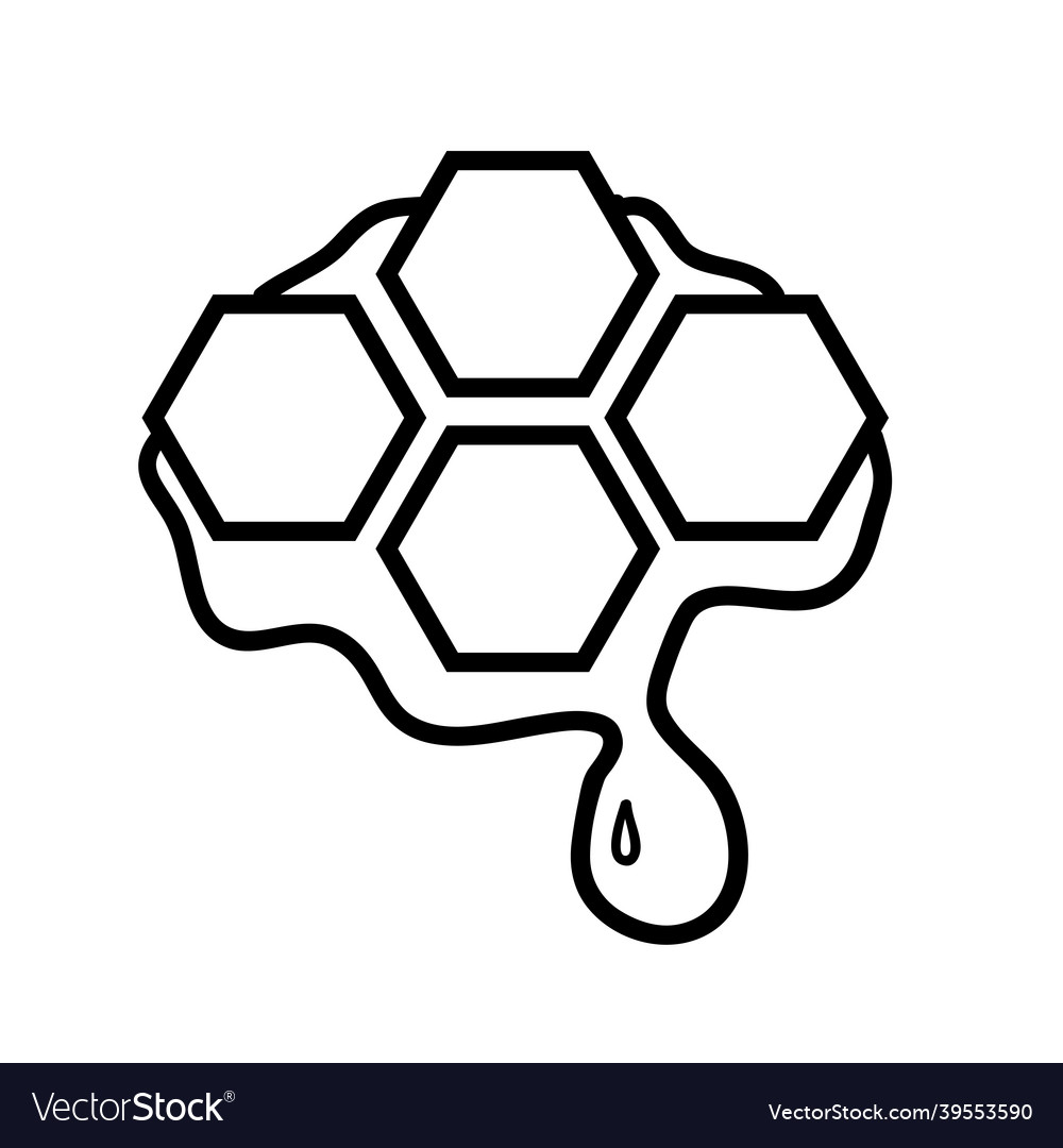 Coloring book honey Royalty Free Vector Image - VectorStock