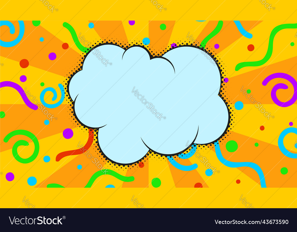 Comic speech bubble vector image Comic speech bubble