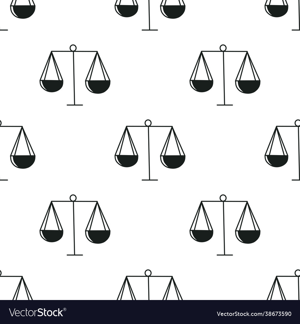 Libra law pattern sketch drawing lawyer attorney Vector Image