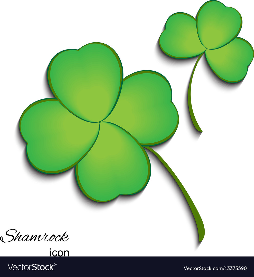 Shamrock icon for st patrick day