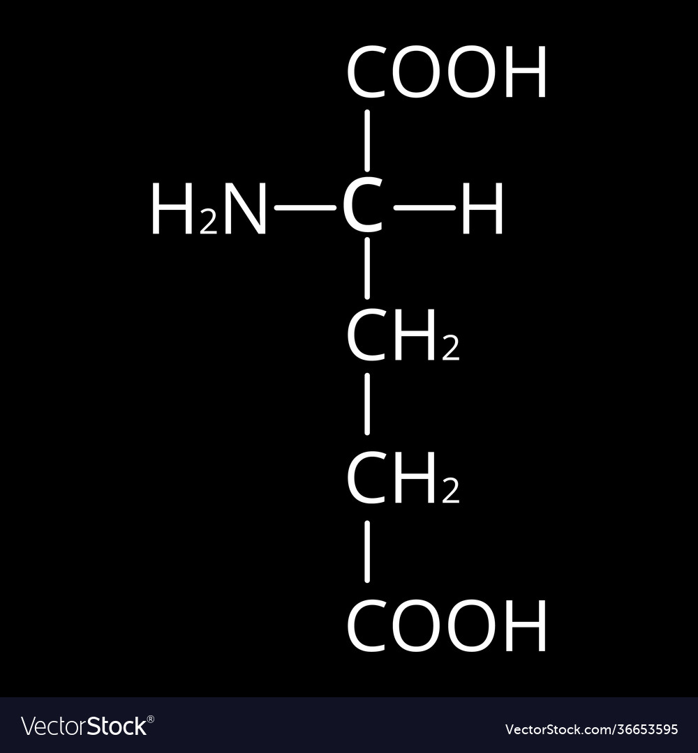 Glutaminsäure ist ein Aminochemiemolekular