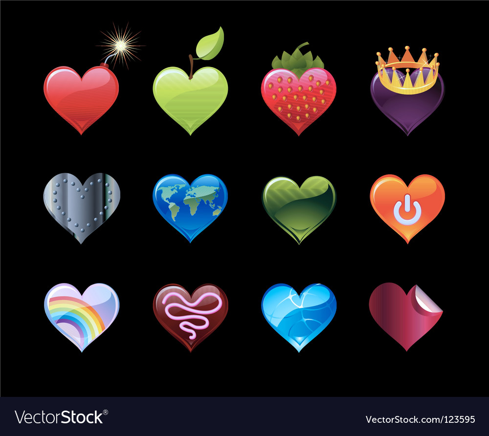 Heart icons