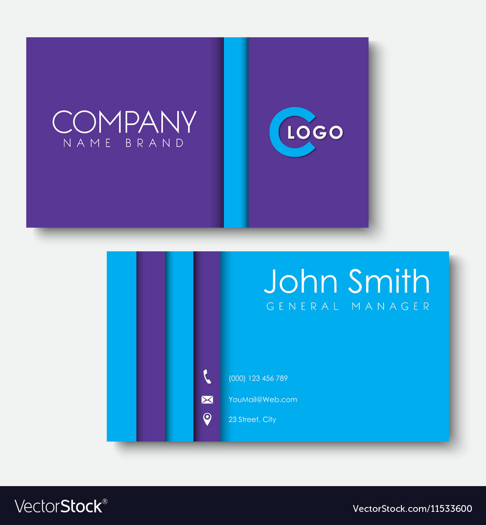 Business cards templates in the style Royalty Free Vector With Regard To Advertising Cards Templates