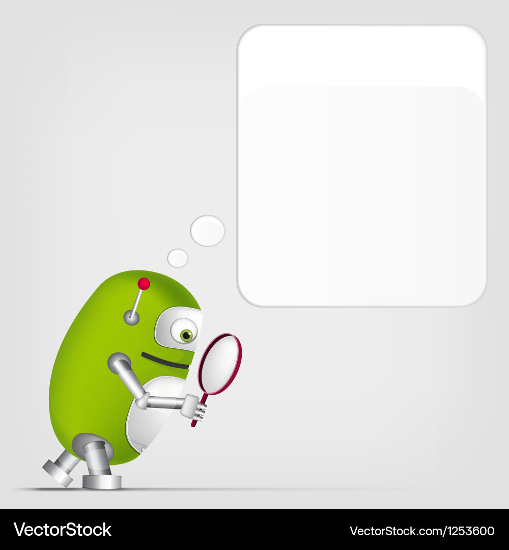 Cute robot Royalty Free Vector Image - VectorStock