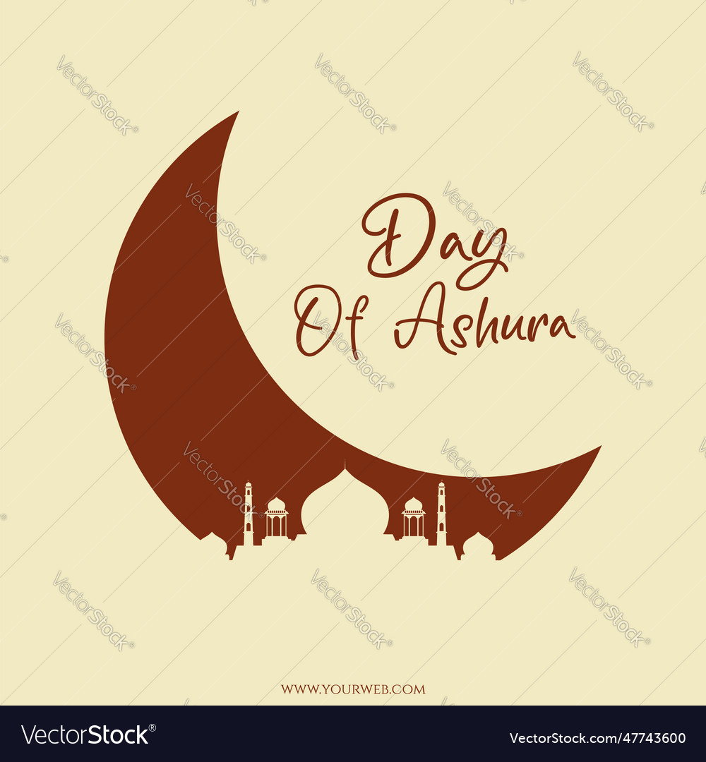 Day of ashura template design Royalty Free Vector Image