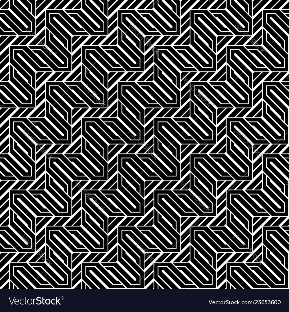 Design seamless monochrome zigzag pattern Vector Image