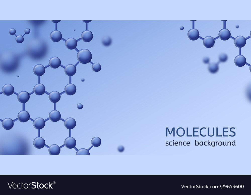 Molecules abstract micro molecule structure Vector Image